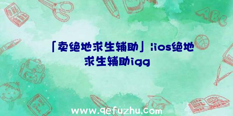 「卖绝地求生辅助」|ios绝地求生辅助igg